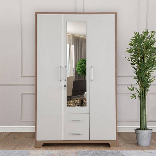 Hometown AMBRA Engineered Wood 3 Door Wardrobe