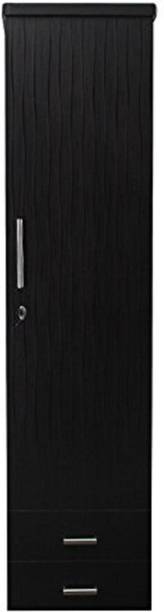 CASPIAN Wooden Almirah for Clothes and Stacking space -Home Furniture Storage Engineered Wood 1 Door Wardrobe