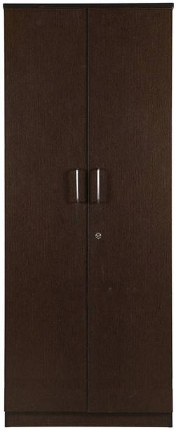 CASPIAN Wooden Almirah for Clothes and Stacking space -Home Furniture Storage Engineered Wood 2 Door Wardrobe