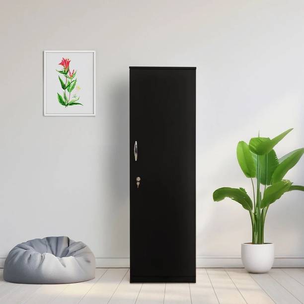 KIK Optima 5ft 1 Door Wardrobe for Clothes |Storage Cabinet| Multipurpose Cabinet Engineered Wood 1 Door Wardrobe