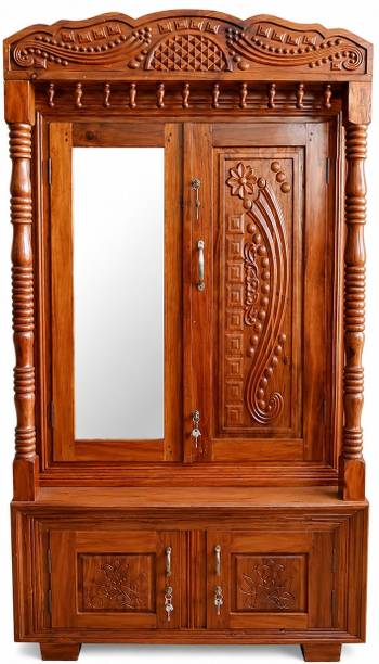 rajafuel Premium Wooden Wardrobe with Mirror Door and Storage Cabinet Engineered Wood 4 Door Wardrobe