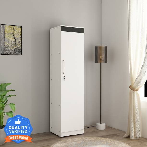A GLOBIA CREATIONS Engineered Wood 1 Door Wardrobe