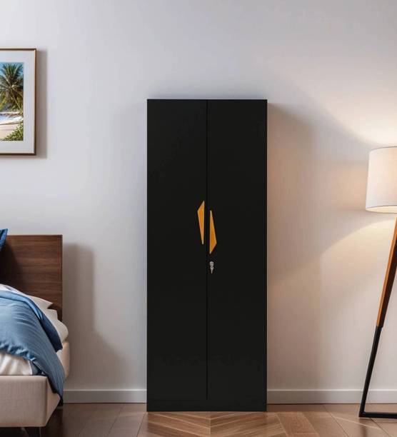Mintwud from Pepperfry Maya 2 Door Wardrobe In Wenge Finish Engineered Wood 2 Door Wardrobe