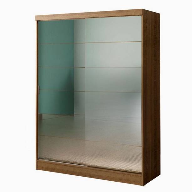 Madesa Luke Single Wardrobe Engineered Wood 2 Door Wardrobe
