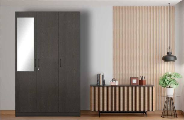 WC White Cedar Engineered Wood 3 Door Wardrobe