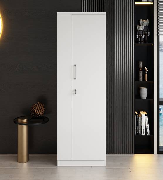 A GLOBIA CREATIONS Oracle Engineered Wood 1 Door Wardrobe