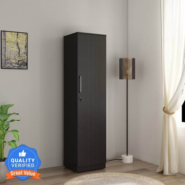 A GLOBIA CREATIONS Engineered Wood 1 Door Wardrobe