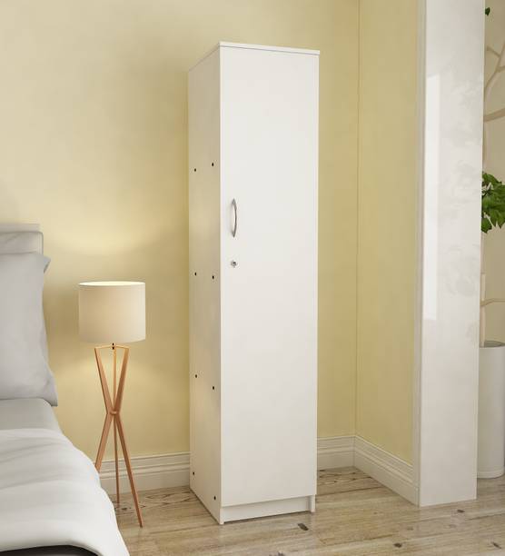 SIVOM Oliver Multipurpose 1 Door Wardrobe / Spacious 4 Shelves Engineered Wood 1 Door Wardrobe