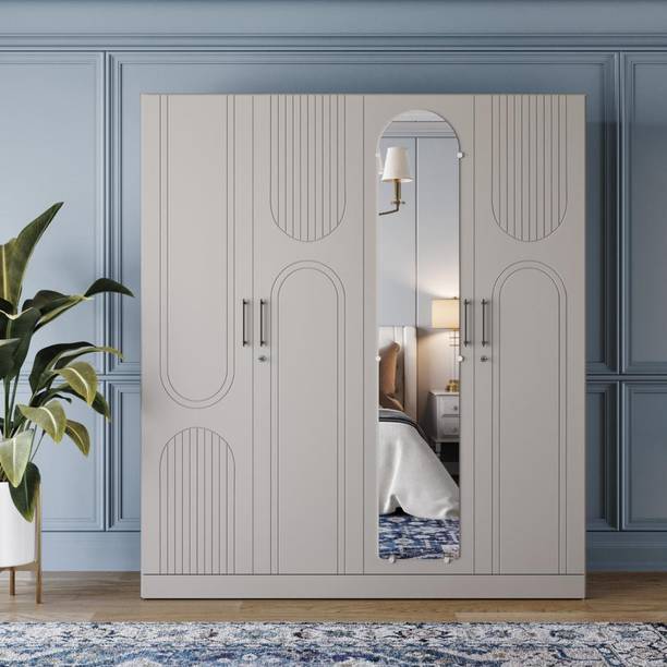 Wakefit Tyrian Engineered Wood 4 Door Wardrobe