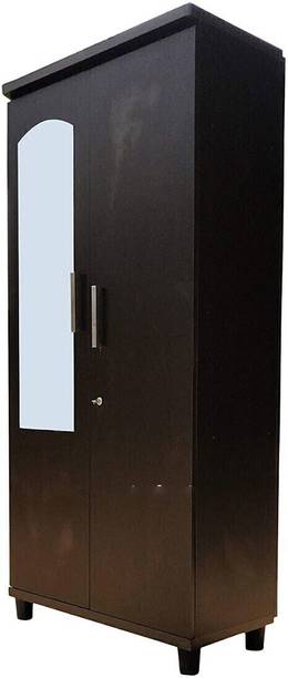 CASPIAN Wooden Almirah for Clothes and Stacking space -Home Furniture Storage Engineered Wood 2 Door Wardrobe