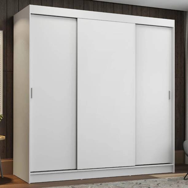 Madesa Reno Couple Wardrobe Engineered Wood 3 Door Wardrobe