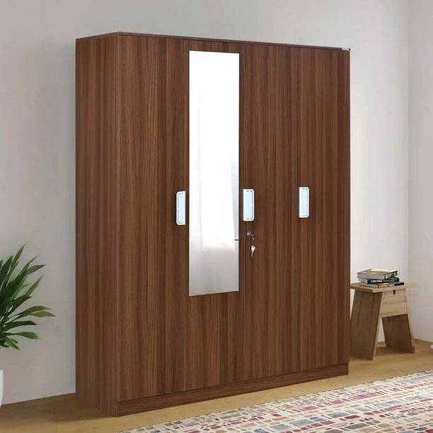 Nilkamal Joyce Engineered Wood 4 Door Wardrobe