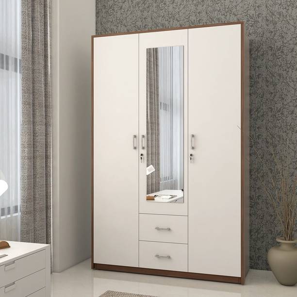 SPACEWOOD Engineered Wood 3 Door Wardrobe