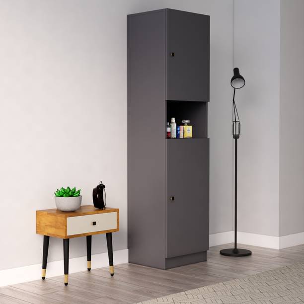 Hexa Red Wardrobe Wooden for Living Room, Bedroom Shelf Storage 3 Year Warranty Engineered Wood 2 Door Wardrobe
