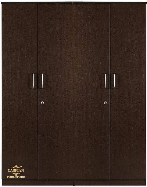 CASPIAN Wooden Almirah for Clothes and Stacking space -Home Furniture Storage Engineered Wood 4 Door Wardrobe
