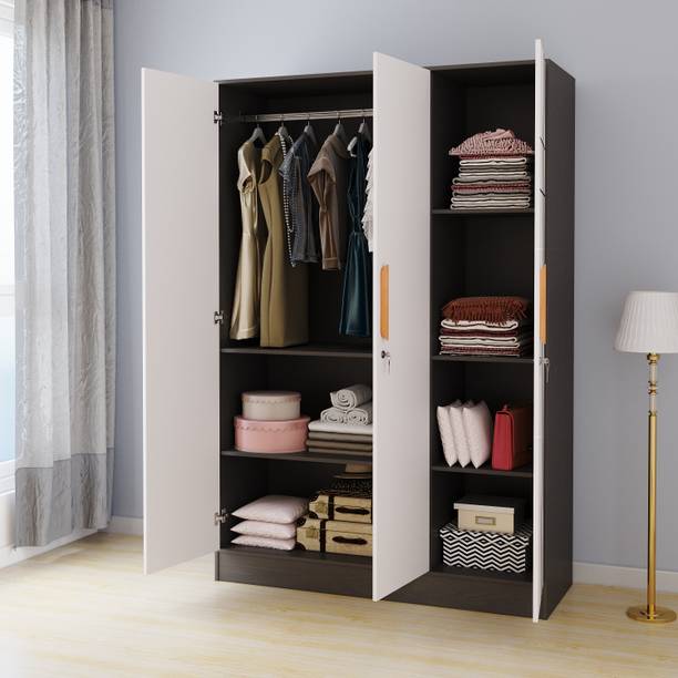 Flipkart Perfect Homes Manchester Engineered Wood 3 Door Wardrobe