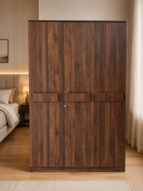 Woodarch Engineered Wood 3 Door Wardrobe