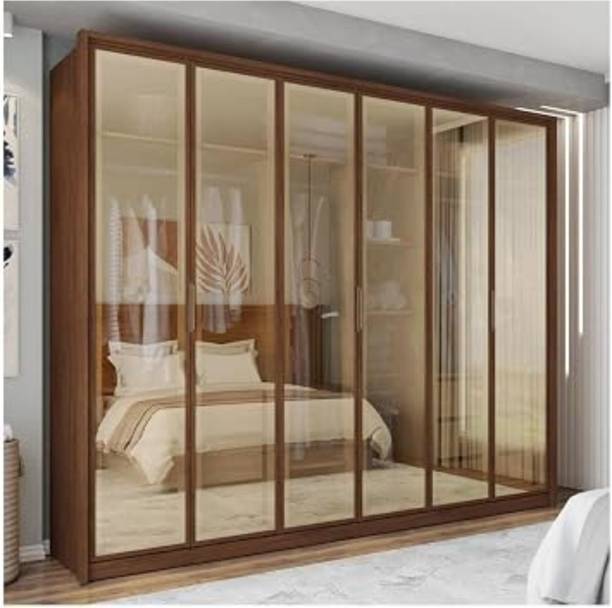 Grand Furnish Engineered Wood Door Wardrobe Engineered Wood 6 Door Wardrobe