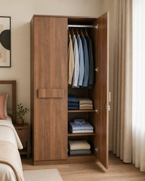 Woodarch Engineered Wood 2 Door Wardrobe