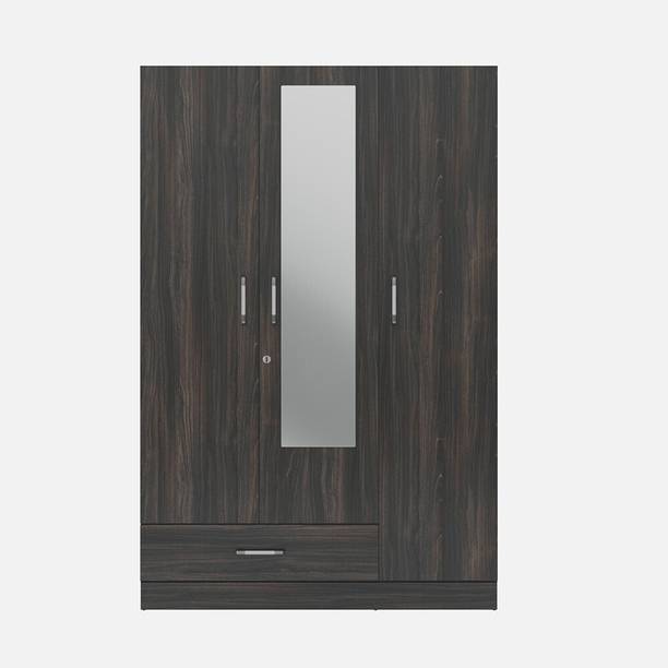 Wakefit Gingham Engineered Wood 3 Door Wardrobe