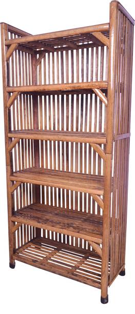 EVRA Wood, Bamboo,Cane Book shelf chappal stand,Bookshelf for office,multipurpose use Bamboo Semi-Open Book Shelf