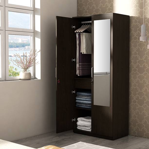 SPACEWOOD Engineered Wood 2 Door Wardrobe