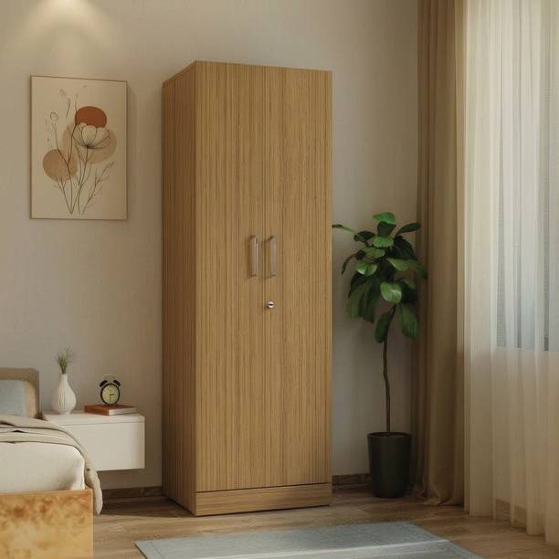 Wakefit Twill Engineered Wood 2 Door Wardrobe