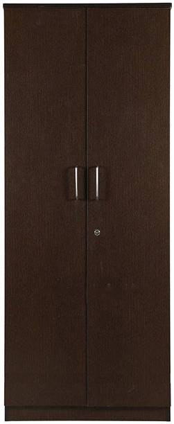 CASPIAN Wooden Almirah for Clothes and Stacking space -Home Furniture Storage Engineered Wood 2 Door Wardrobe