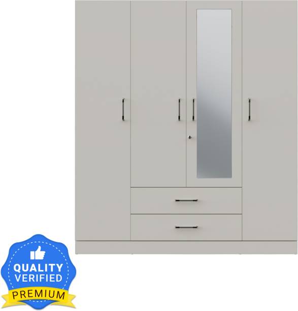 Wakefit Organza Plus Engineered Wood 4 Door Wardrobe