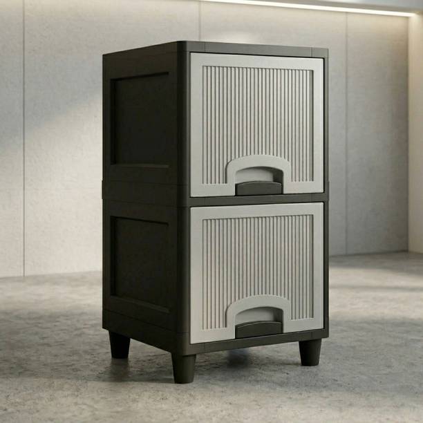 Scrub Daddy multi layer drawer cabinet Storage Cupboard with Doors Plastic 3 Door Almirah