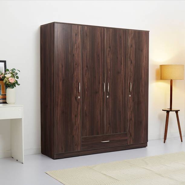 GREEN SOUL Green Soul Avalon Engineered Wood 4 Door Wardrobe