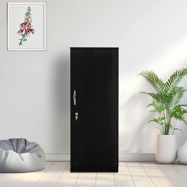 KIK Optima 4ft 1 Door Wardrobe for Clothes |Storage Cabinet| Multipurpose Cabinet Engineered Wood 1 Door Wardrobe