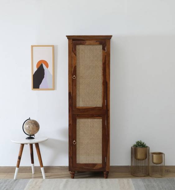 Livince Solid Wood 1 Door Wardrobe