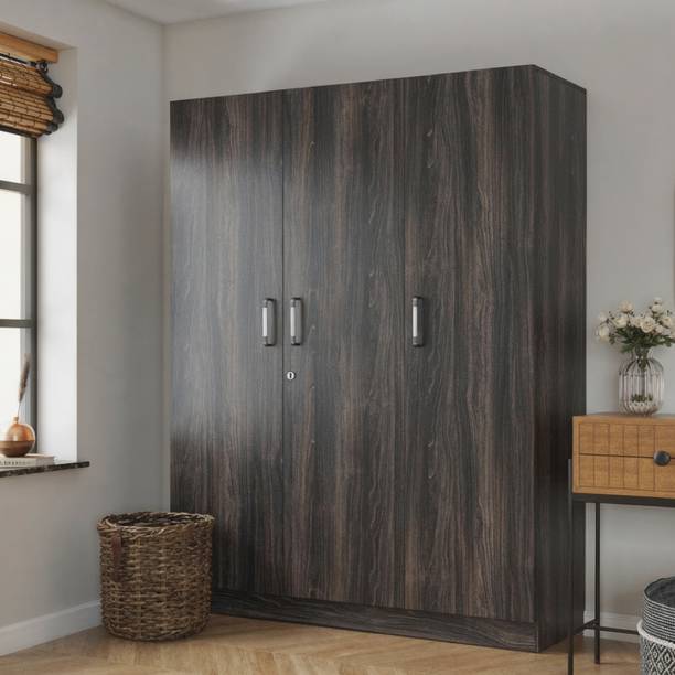 Wakefit Gingham Engineered Wood 3 Door Wardrobe
