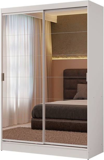 Madesa Luke Single Wardrobe Engineered Wood 2 Door Wardrobe