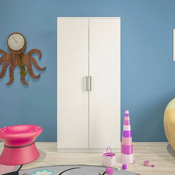 Floresta Wud Engineered Wood Wardrobe / Almari With Storage For Bed Room / Kids Room. Engineered Wood 2 Door Wardrobe