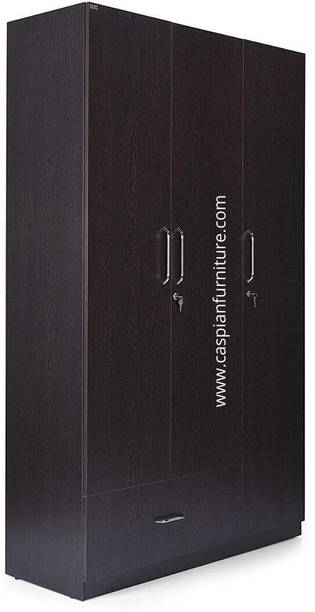CASPIAN Wooden Almirah for Clothes and Stacking space -Home Furniture Storage Engineered Wood 3 Door Wardrobe