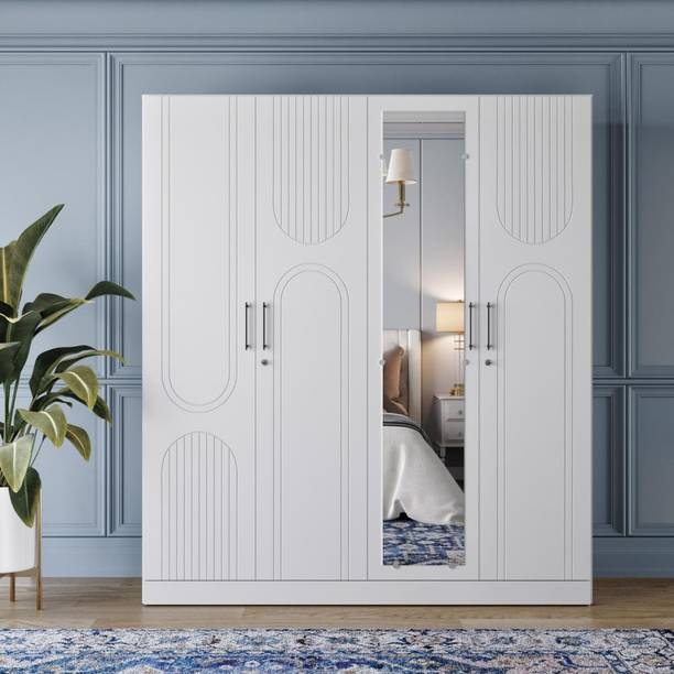 Wakefit Tyrian Engineered Wood 4 Door Wardrobe