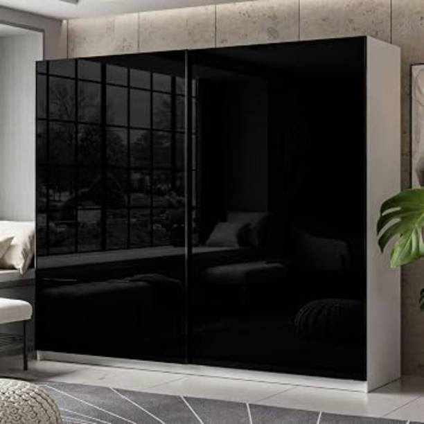 Grand Furnish Engineered Wood Sliding Door Wardrobe Engineered Wood 2 Door Wardrobe
