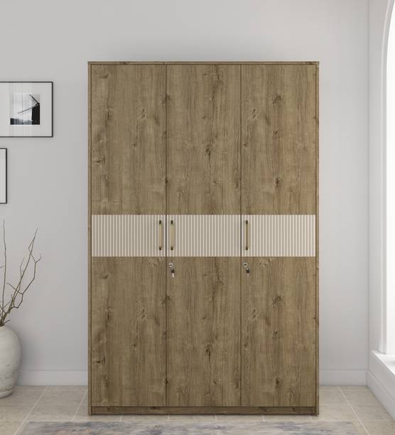 SPACEWOOD Engineered Wood 3 Door Wardrobe