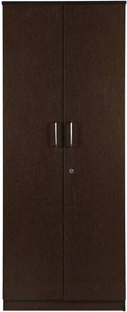 CASPIAN Wooden Almirah for Clothes and Stacking space -Home Furniture Storage Engineered Wood 2 Door Wardrobe