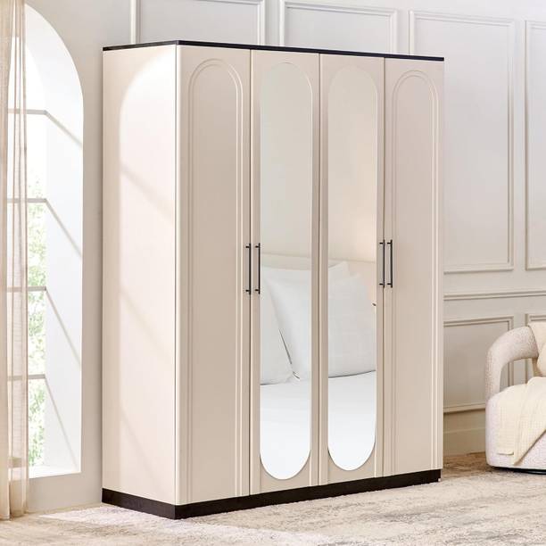 Delhi furniture Df-indore07 Engineered Wood 4 Door Wardrobe