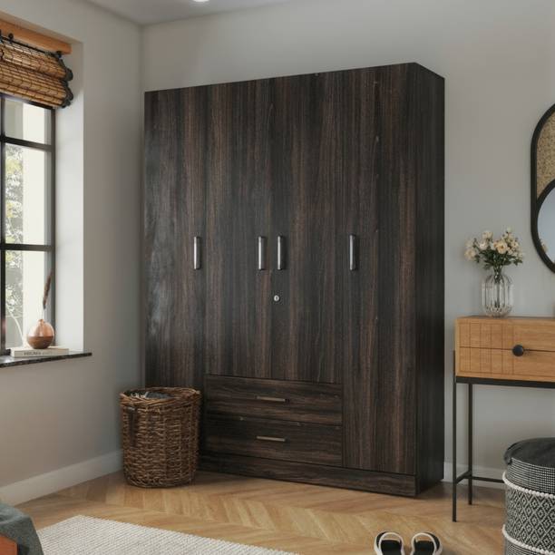 Wakefit Organza Plus Engineered Wood 4 Door Wardrobe