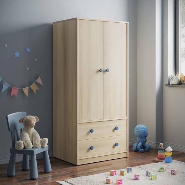 Wakefit Frostipop - With Drawer Engineered Wood 2 Door Wardrobe