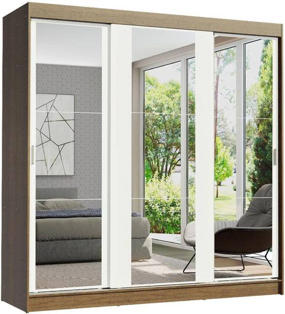 Madesa Reno Couple Wardrobe Engineered Wood 3 Door Wardrobe