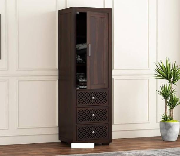 THE HOME HEAVEN INTERIOR Solid Wood 1 Door Wardrobe