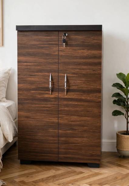 A to Z store Compact Engineered Wood 2 Door Wardrobe