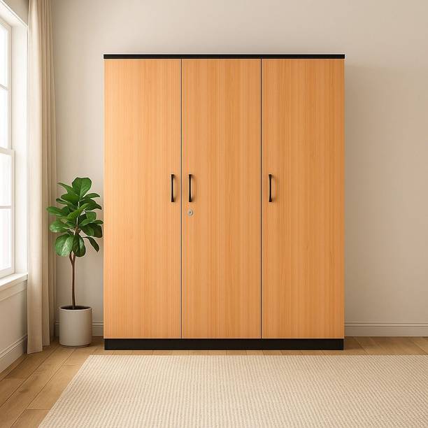 Home Full Eric Engineered Wood 3 Door Wardrobe