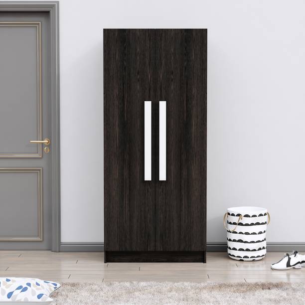 Hexa Red Wooden Wardrobe with 1 Drawer & Huge Space 3 Year Warranty Engineered Wood 2 Door Wardrobe