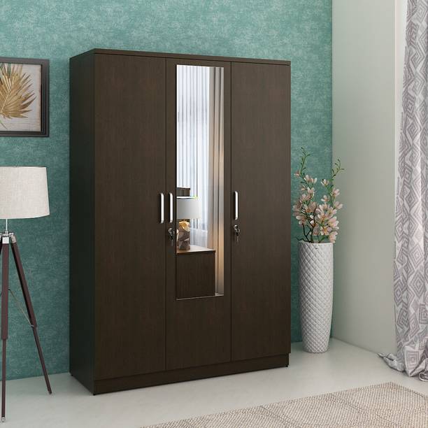 SPACEWOOD Engineered Wood 3 Door Wardrobe